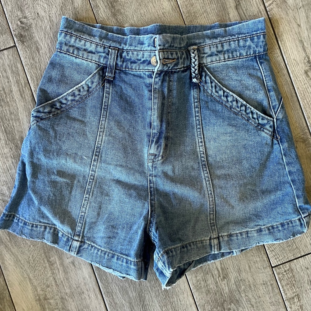 Sam Edelman High Rise Denim Shorts Sz 28